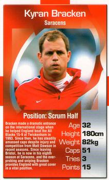 2003 Top Trumps England Rugby Heroes #NNO Kyran Bracken Front